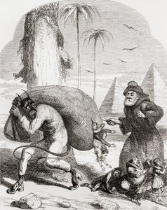 1865 में प्रकाशित थॉमस इंगोल्ड्बी की कविता &39;द लेग ऑफ सेंट मेडार्ड&39; की कविता &39;द लेग ऑफ सेंट मेडार्ड&39; के लिए जॉर्ज क्रुशांक के बाद द्वारा अंग्रेजी स्कूल