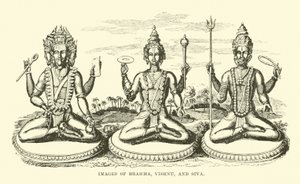 ब्रह्मा, विष्णु और शिव की छवियाँ द्वारा अंग्रेजी स्कूल