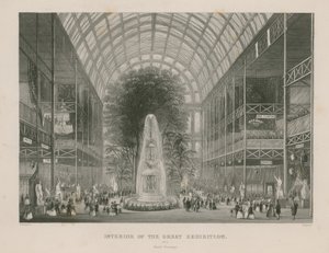 इंटीरियर ऑफ द ग्रेट एग्जीबिशन, 1851, नॉर्थ ट्रान्सप्ट द्वारा अंग्रेजी स्कूल