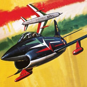 इतालवी एरोबेटिक टीम द्वारा अंग्रेजी स्कूल