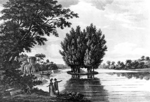 कर्नल थॉमस थॉर्नटन द्वारा डार्लिंगटन के अर्ल को पत्र की एक श्रृंखला में फ्रांस के माध्यम से ए स्पोर्टिंग टूर से एर्मेनविले में जीन-जैक्स रूसेस (1712-78), 1806 (bw फोटो) द्वारा अंग्रेजी स्कूल