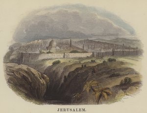 जेरूसलम (रंगीन उत्कीर्णन) द्वारा अंग्रेजी स्कूल