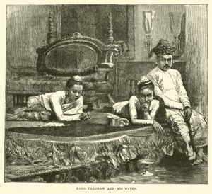 राजा थेबाव और उनकी पत्नियाँ द्वारा English School