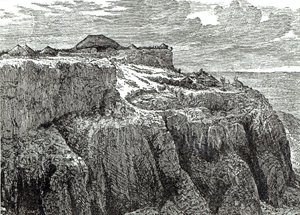 किंग थियोडोर हाउस, 1868 में &39;कैसल्स इलस्ट्रेटेड हिस्ट्री ऑफ इंग्लैंड&39; से मगडाला द्वारा अंग्रेजी स्कूल
