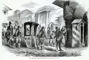 19 वीं शताब्दी के स्कूटरी में लेडी रेडक्लिफ अस्पताल का दौरा करती हैं द्वारा अंग्रेजी स्कूल