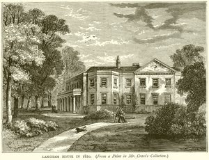 1820 में लैंगहम हाउस