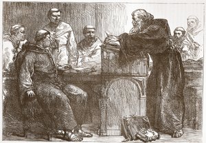 सोरबोन में लेफ़ेवरे व्याख्यान, जेम्स एइटकेन वायली (1808-1890), पब द्वारा प्रोटेस्टेंटवाद के इतिहास से चित्रण 1878 द्वारा अंग्रेजी स्कूल