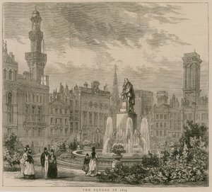1874 में लीसेस्टर स्क्वायर, लंदन द्वारा अंग्रेजी स्कूल