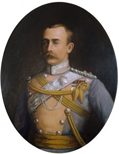 लेफ्टिनेंट कर्नल यूस्टेस मेलविल लॉफोर्ड (b.1856) c.1900 द्वारा अंग्रेजी स्कूल
