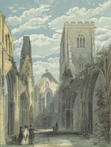 Llandaff कैथेड्रल, Nave पश्चिम देख रहे हैं द्वारा अंग्रेजी स्कूल