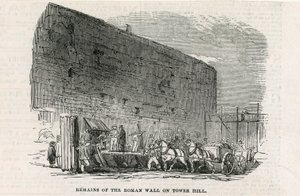 लंदन की दीवार - टॉवर हिल द्वारा अंग्रेजी स्कूल