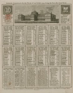 हमारे भगवान 1793 के वर्ष के लिए लंदन पंचांग द्वारा अंग्रेजी स्कूल