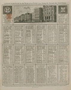 हमारे भगवान 1794 के वर्ष के लिए लंदन पंचांग द्वारा अंग्रेजी स्कूल