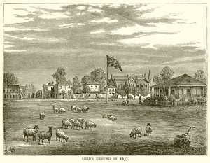 1837 में लॉर्ड्स ग्राउंड द्वारा अंग्रेजी स्कूल