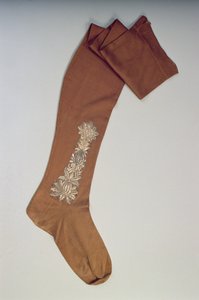 मैन स्टॉकिंग, c.1720 (रेशम) द्वारा अंग्रेजी स्कूल