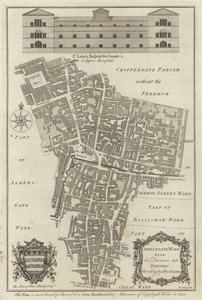 Cripplegate वार्ड का नक्शा, लंदन