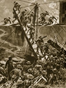 एचएमएस विन्डिक्टिव, 1914-19 से गैंगवे में मारिन और ब्लूजैकेट वसंत द्वारा अंग्रेजी स्कूल