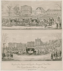 क्वीन विक्टोरिया और प्रिंस अल्बर्ट की शादी, 10 फरवरी 1840 द्वारा अंग्रेजी स्कूल