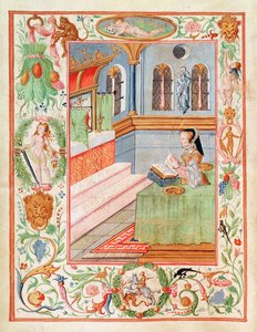 मरियम I आशीर्वाद क्रैम्प रिंग (वेल्लम पर वर्णक)