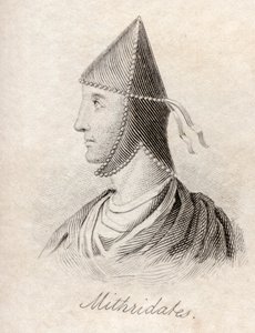 1825 में प्रकाशित &39;क्रैब्स हिस्टोरिकल डिक्शनरी&39; से मैथ्रेडेट्स VI द्वारा अंग्रेजी स्कूल