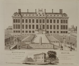मोंटेग हाउस, अब ब्रिटिश संग्रहालय, 1813 द्वारा अंग्रेजी स्कूल