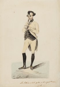 Wags of Windsor में Caleb Quotem के रूप में श्री मैथ्यूज, c.1820 द्वारा अंग्रेजी स्कूल