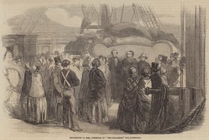 ऑस्ट्रेलिया के लिए श्रीमती चिशोल्म का प्रस्थान (उत्कीर्णन) द्वारा अंग्रेजी स्कूल