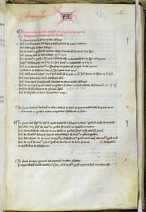 Ms.25511 fol.36r डीन लियक्स सूची, सेंट पॉल कैथेड्रल, 1440 द्वारा अंग्रेजी स्कूल