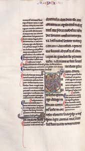 Ms.27, f.132v: नए नियम की एक चमकदार प्रति से पृष्ठ द्वारा अंग्रेजी स्कूल