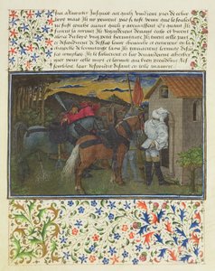 सुश्री 2597 हार्ट, इच्छा और उदारता, हर्मिट्स सेल के सामने, देर शाम, रेने dAnjou द्वारा Livre du Coeur dAmours Espris का नया संस्करण द्वारा अंग्रेजी स्कूल