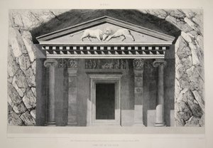 मायरा - टॉम्ब कट इन द रॉक, द प्रिंसिपल रुइन्स ऑफ एशिया माइनर, पब से। 1863 (लिथो) द्वारा अंग्रेजी स्कूल
