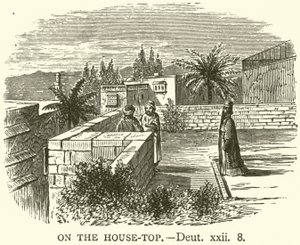 हाउस-टॉप पर, Deut, xxii, 8 (उत्कीर्णन) द्वारा अंग्रेजी स्कूल