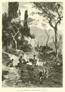 Sestri Levante के पास प्रायद्वीप पर