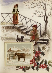 पृष्ठ देर से विक्टोरियन स्क्रैपबुक (मल्टीमीडिया) से