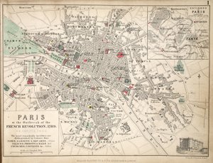 1789 में फ्रांसीसी क्रांति के प्रकोप पर पेरिस (रंगीन लिथो) द्वारा अंग्रेजी स्कूल