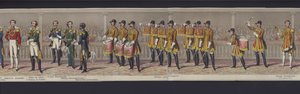 महारानी विक्टोरिया की शादी के चित्रमाला का हिस्सा, c.1840 (हाथ से रंगा हुआ एक्वाटिंट) द्वारा अंग्रेजी स्कूल