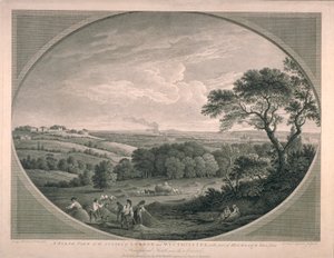 हाईगेट, 1780 के हिस्से के साथ वेस्टमिंस्टर के शहरों का देहाती दृश्य द्वारा अंग्रेजी स्कूल