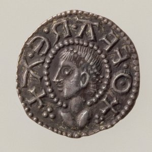 ऑफा का पेनी, मर्सिया का राजा, 757-96 (ऑबवर्स) (सिल्वर) (रिवर्स के लिए 168072 देखें)