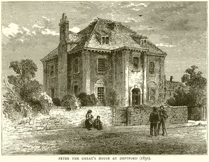 पीटर द ग्रेट्स हाउस एट डेप्टफोर्ड (1850)