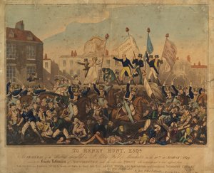 पीटरलू नरसंहार, 1819 द्वारा अंग्रेजी स्कूल