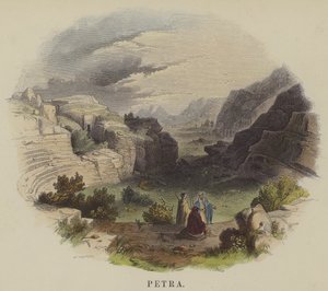 पेट्रा (रंगीन उत्कीर्णन) द्वारा अंग्रेजी स्कूल