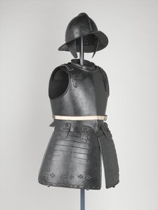 पाइकमैन की ब्रेस्ट प्लेट, c.1630-40 (धातु) द्वारा अंग्रेजी स्कूल