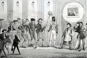 गरीब फ्रॉज़ आउट गार्डर्स, 1820 द्वारा अंग्रेजी स्कूल