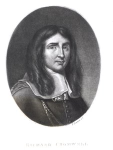 रिचर्ड क्रॉमवेल का पोर्ट्रेट (1626-1712) रिचर्ड अर्लोम (1743-1822) द्वारा &39;ब्रिटिश इतिहास में शानदार चरित्र&39; (mezzotint) द्वारा अंग्रेजी स्कूल