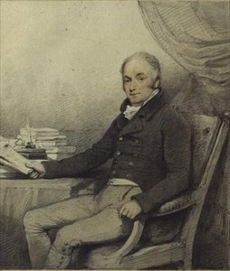 विलियम राल्फ कार्टराईट (1771-1847) का पोर्ट्रेट, एमपी, ऐनहो पार्क, नॉर्थम्पटनशायर (कागज पर पानी के रंग और पेंसिल) द्वारा अंग्रेजी स्कूल