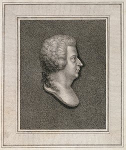 1814 में प्रकाशित वोल्फगैंग अमेडस मोजार्ट (1756-91) का पोर्ट्रेट द्वारा अंग्रेजी स्कूल