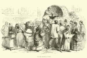 अक्टूबर 1870 में पेरिस में पोल्ट्री विक्रेता द्वारा अंग्रेजी स्कूल