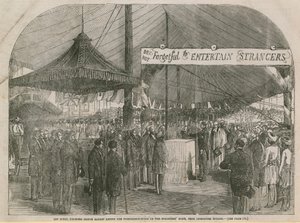 राजकुमार अल्बर्ट अजनबियों के घर की आधारशिला रखते हैं द्वारा अंग्रेजी स्कूल