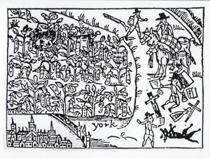 प्रिंस रूपर्ट (1619-82) 2 जुलाई 1644 को मारस्टन मूर की लड़ाई में बीन फील्ड में छिपे द्वारा अंग्रेजी स्कूल