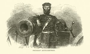 प्रशिया आर्टिलरीमैन, सितंबर 1870 द्वारा अंग्रेजी स्कूल